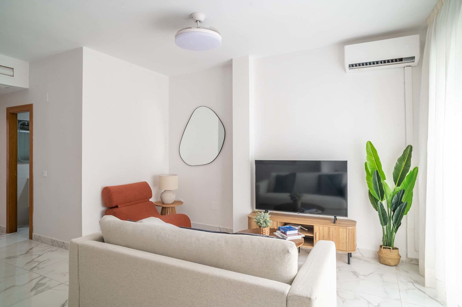 Salón del apartamento Merced en el Centro Histórico de Málaga